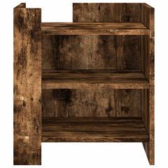 vidaXL Bedside Cabinet Smoked Oak 45x50x50 cm Engineered Wood 4
