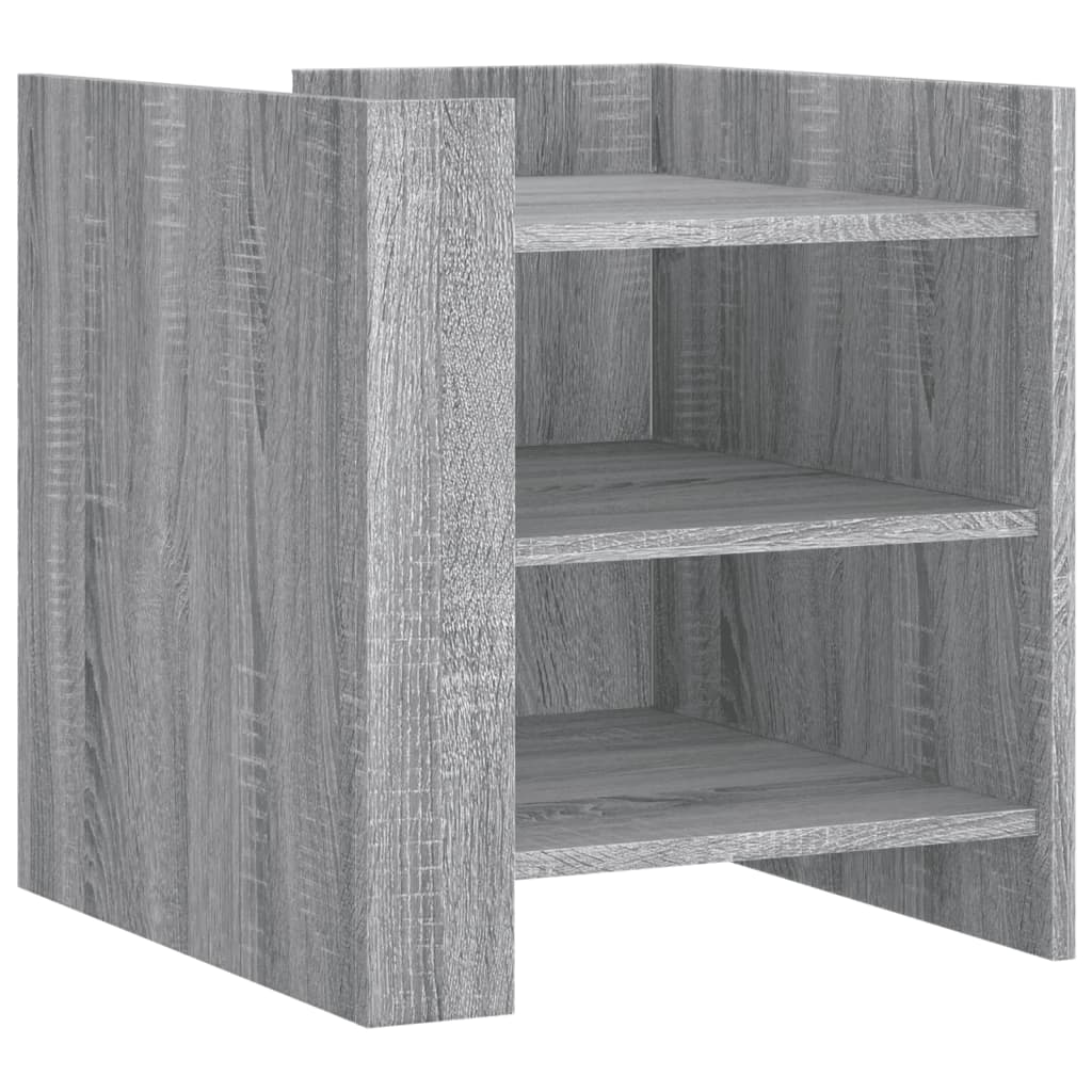 vidaXL Bedside Cabinet Grey Sonoma 45x50x50 cm Engineered Wood 2