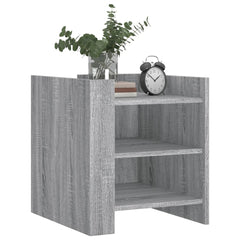 vidaXL Bedside Cabinet Grey Sonoma 45x50x50 cm Engineered Wood 3