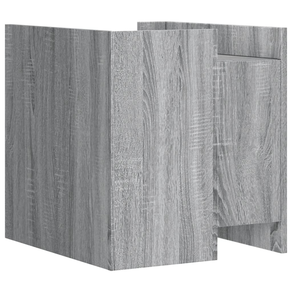 vidaXL Bedside Cabinet Grey Sonoma 45x50x50 cm Engineered Wood 6