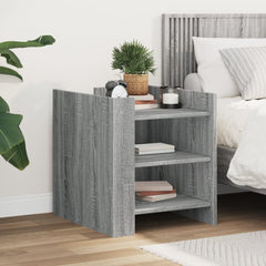 vidaXL Bedside Cabinet Grey Sonoma 45x50x50 cm Engineered Wood 1