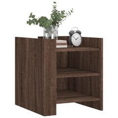 vidaXL Bedside Cabinet Brown Oak 45x50x50 cm Engineered Wood 3