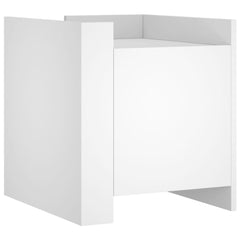 vidaXL Bedside Cabinet White 45x50x50 cm Engineered Wood 2