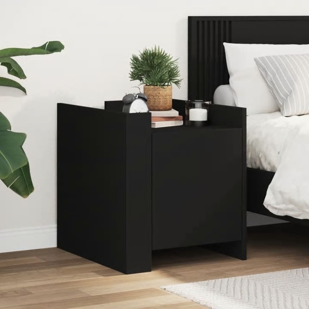 vidaXL Bedside Cabinet 45x50x50 cm Engineered Wood