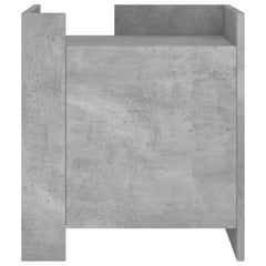 vidaXL Bedside Cabinet Concrete Grey 45x50x50 cm Engineered Wood 4