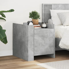 vidaXL Bedside Cabinet Concrete Grey 45x50x50 cm Engineered Wood 1