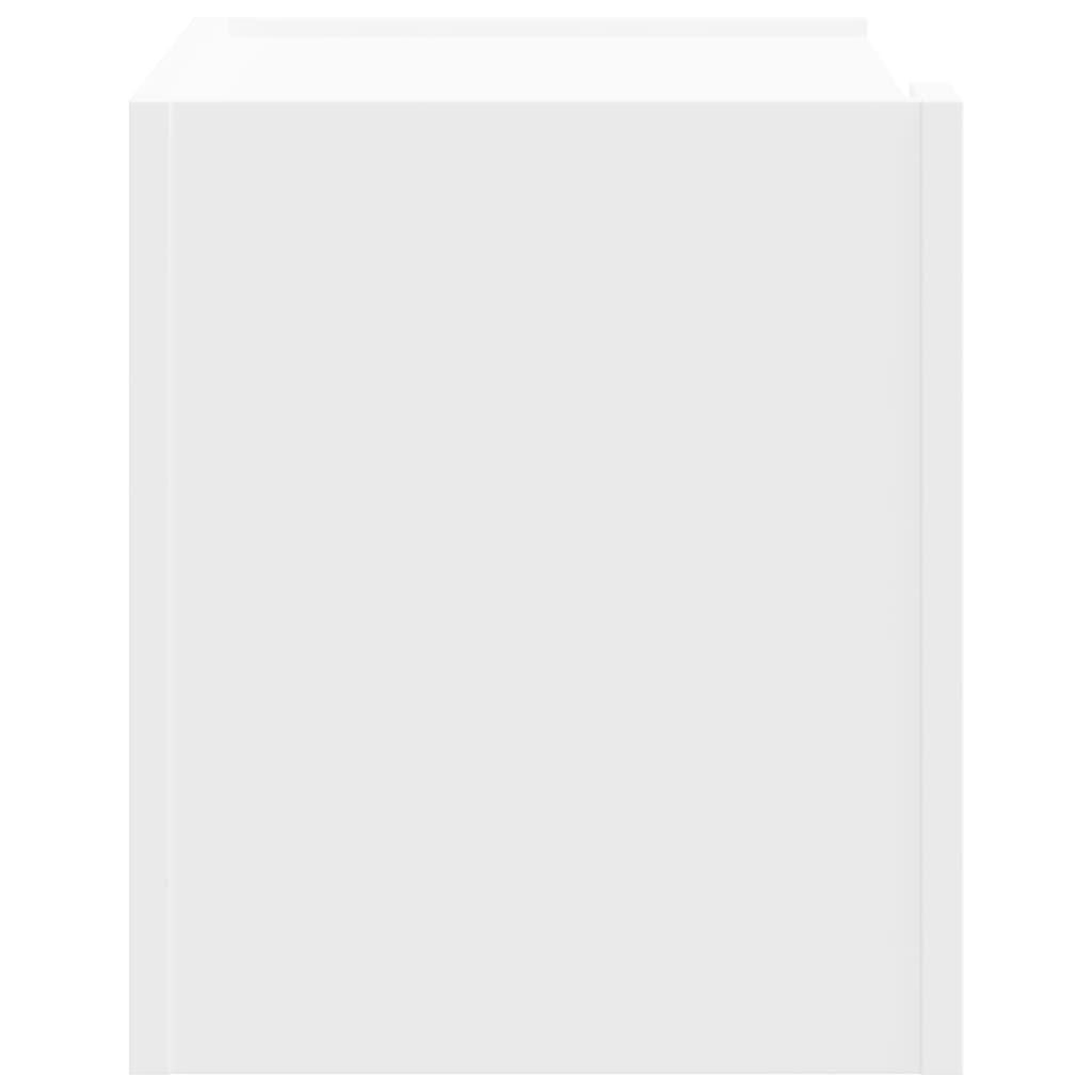 vidaXL Wall-mounted Bedside Cabinet White 45x30x35 cm 5