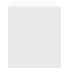 vidaXL Wall-mounted Bedside Cabinet White 45x30x35 cm 5