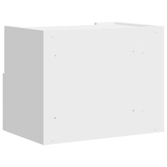 vidaXL Wall-mounted Bedside Cabinet White 45x30x35 cm 6