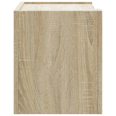 vidaXL Wall-mounted Bedside Cabinet Sonoma Oak 45x30x35 cm 5