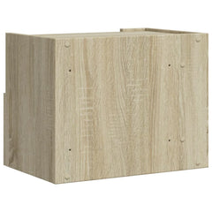 vidaXL Wall-mounted Bedside Cabinet Sonoma Oak 45x30x35 cm 6
