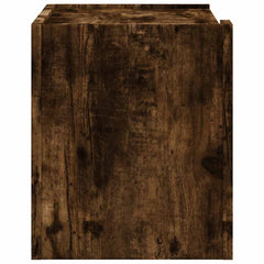 vidaXL Wall-mounted Bedside Cabinets 2 pcs Smoked Oak 45x30x35 cm 6
