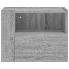 vidaXL Wall-mounted Bedside Cabinets 2 pcs Grey Sonoma 45x30x35 cm 4