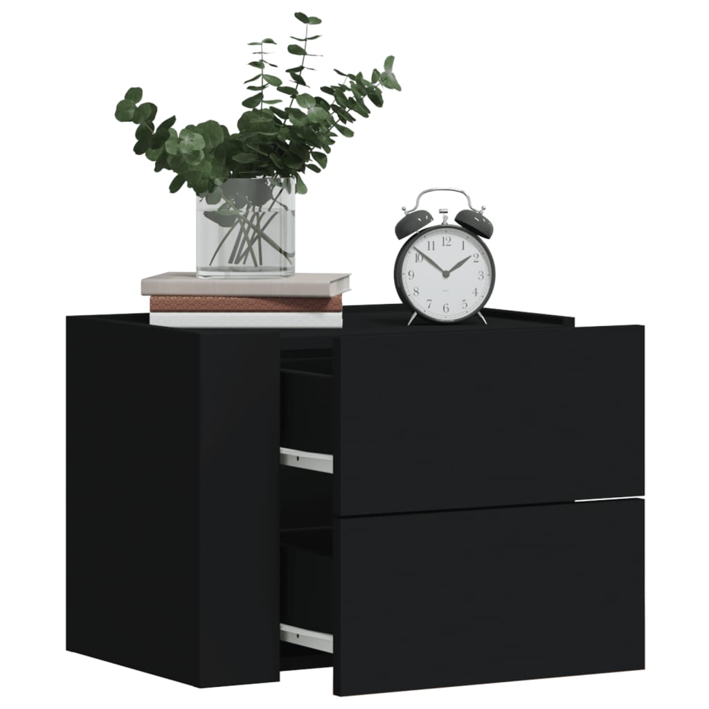 vidaXL Wall-mounted Bedside Cabinet 45x30x35 cm