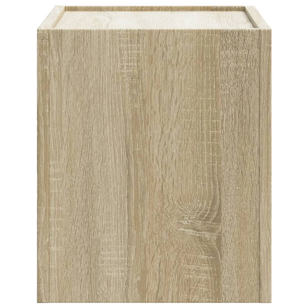 vidaXL Wall-mounted Bedside Cabinet Sonoma Oak 45x30x35 cm 5