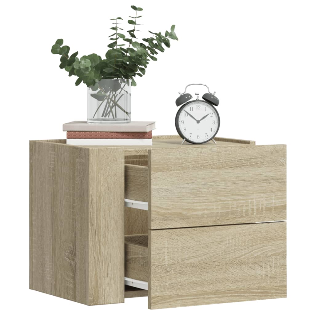 vidaXL Wall-mounted Bedside Cabinet 45x30x35 cm