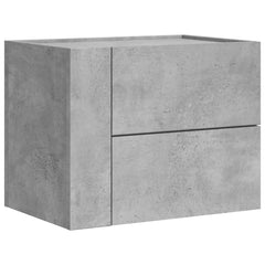 vidaXL Wall-mounted Bedside Cabinet Concrete Grey 45x30x35 cm 2