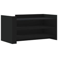 vidaXL Coffee Table Black 100x50x50 cm Engineered Wood 2