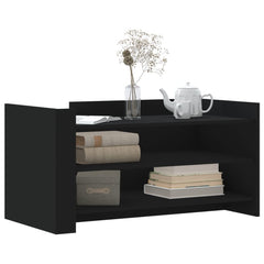 vidaXL Coffee Table Black 100x50x50 cm Engineered Wood 3