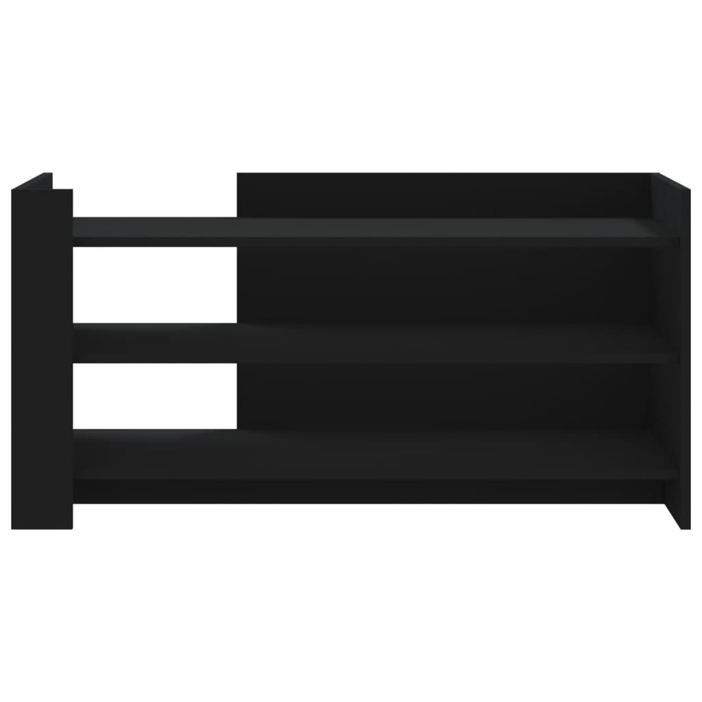 vidaXL Coffee Table Black 100x50x50 cm Engineered Wood 4