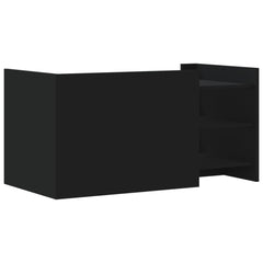 vidaXL Coffee Table Black 100x50x50 cm Engineered Wood 6