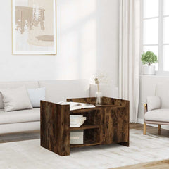 Coffee Table 80x50x50 cm Engineered Wood Smoked oak 80 cm