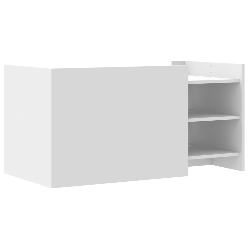 Coffee Table 80x50x50 cm Engineered Wood White 100 cm