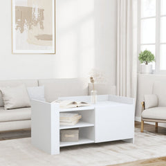 Coffee Table 80x50x50 cm Engineered Wood White 100 cm