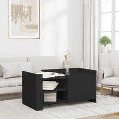 Coffee Table 80x50x50 cm Engineered Wood Black 100 cm