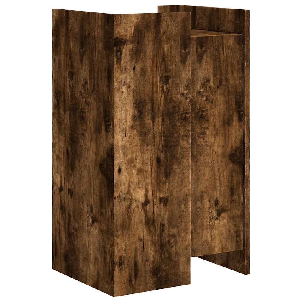 vidaXL Sideboard Smoked Oak 45x35x75 cm Engineered Wood 6