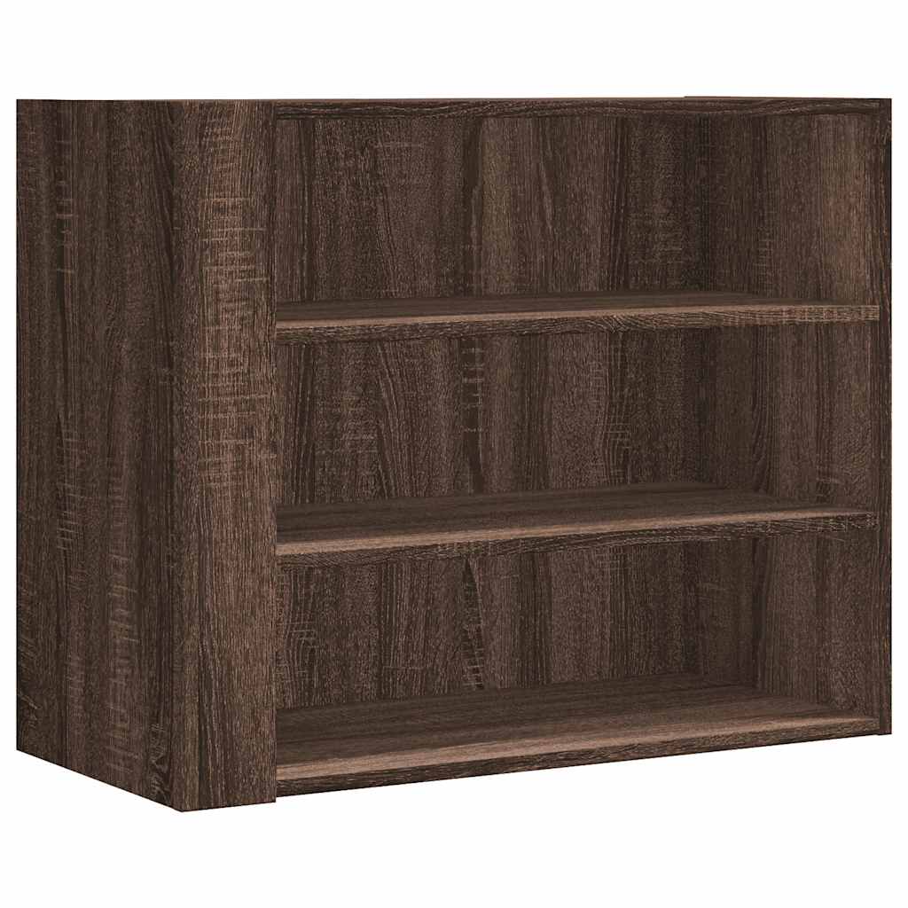 vidaXL Wall Cabinet Brown Oak 75x35x60 cm Engineered Wood 2
