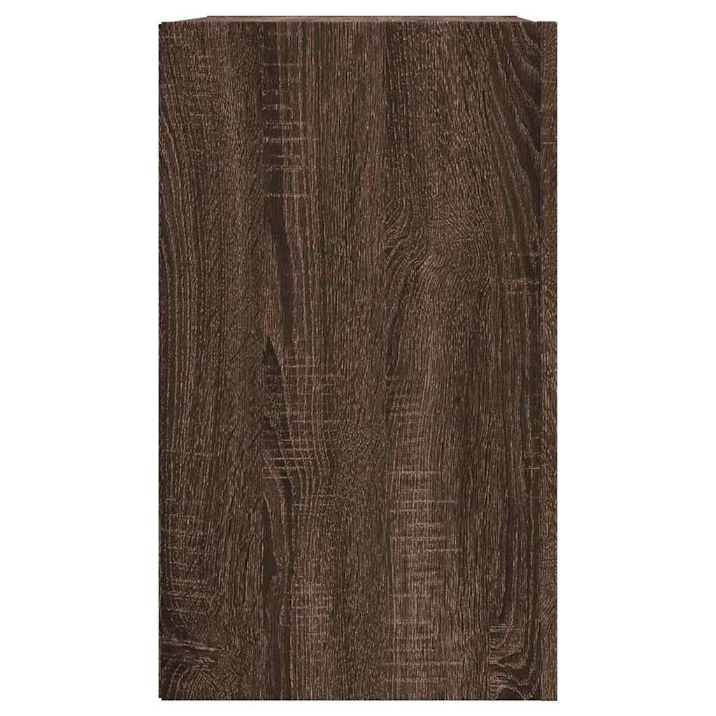 Wall Cabinet 75x35x60 cm Engineered Wood Brown oak