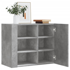 vidaXL Wall Cabinet Concrete Grey 75x35x60 cm Engineered Wood 1
