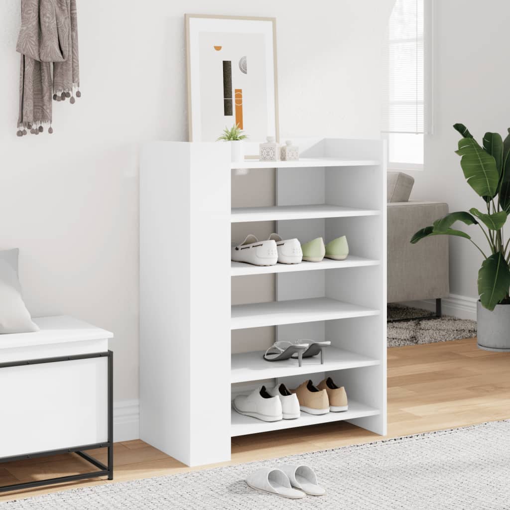 vidaXL Shoe Cabinet White 74.5x37.5x100 cm Engineered Wood 1