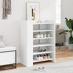 vidaXL Shoe Cabinet White 74.5x37.5x100 cm Engineered Wood 1