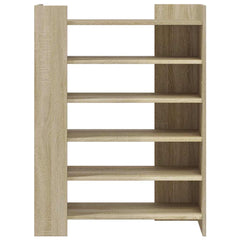 vidaXL Shoe Cabinet Sonoma Oak 74.5x37.5x100 cm Engineered Wood 4