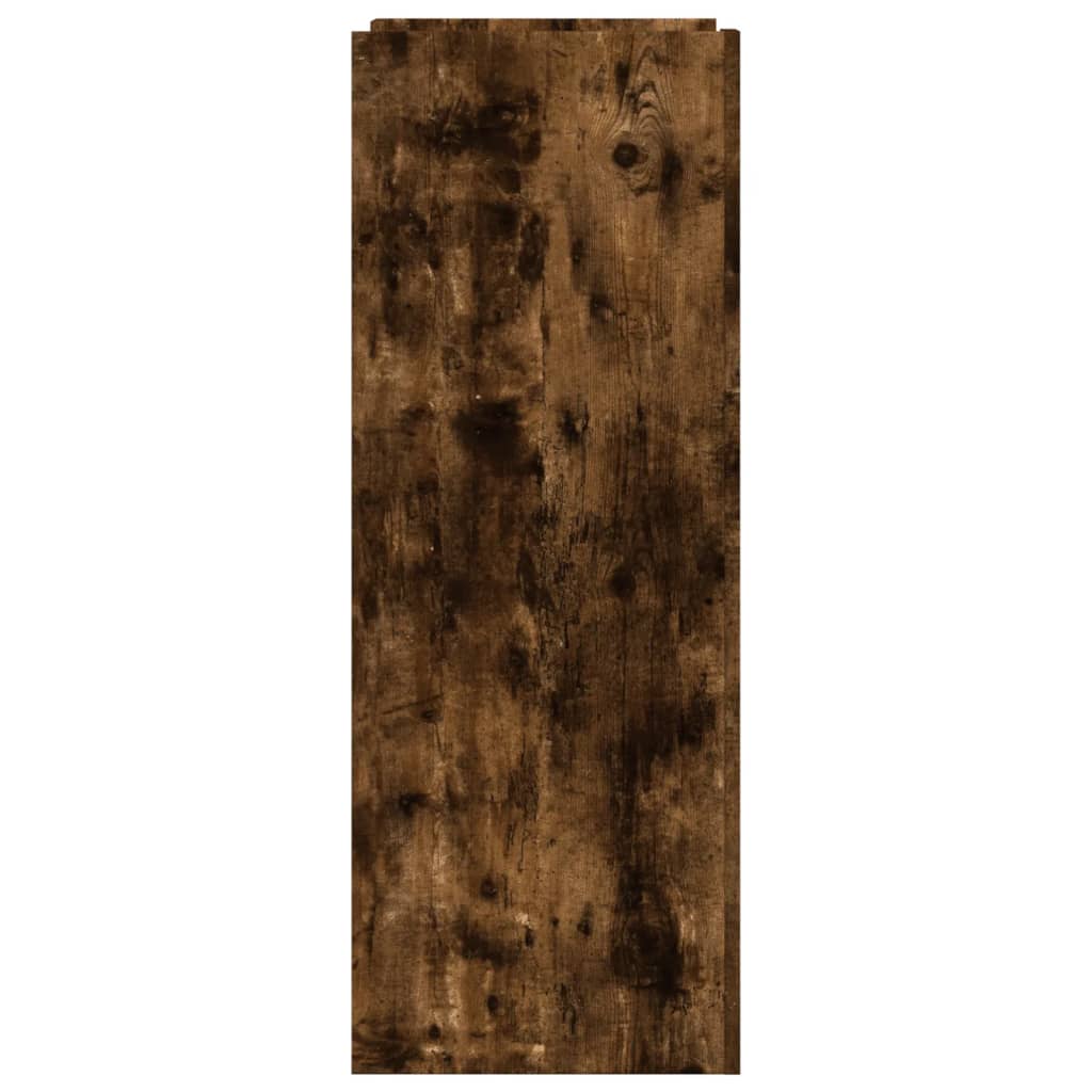 vidaXL Shoe Cabinet Smoked Oak 74.5x37.5x100 cm Engineered Wood 5