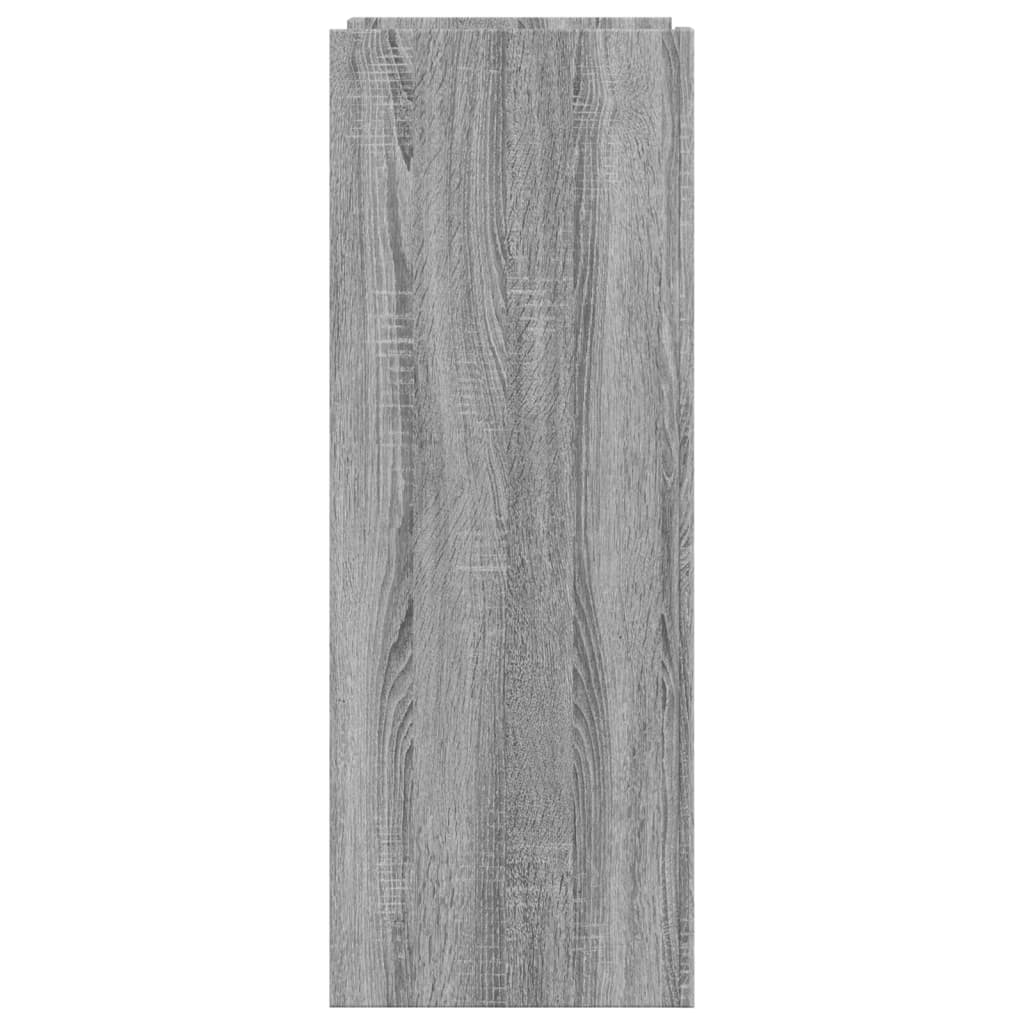 vidaXL Shoe Cabinet Grey Sonoma 74.5x37.5x100 cm Engineered Wood 5