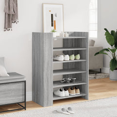 vidaXL Shoe Cabinet Grey Sonoma 74.5x37.5x100 cm Engineered Wood 1