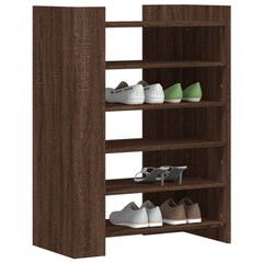 vidaXL Shoe Cabinet Brown Oak 74.5x37.5x100 cm Engineered Wood 3