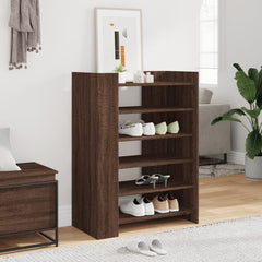 vidaXL Shoe Cabinet Brown Oak 74.5x37.5x100 cm Engineered Wood 1