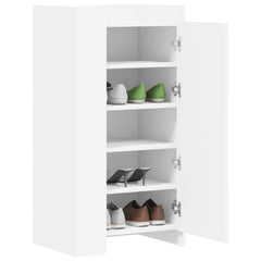 vidaXL Shoe Cabinet White 52x37.5x100 cm Engineered Wood 3