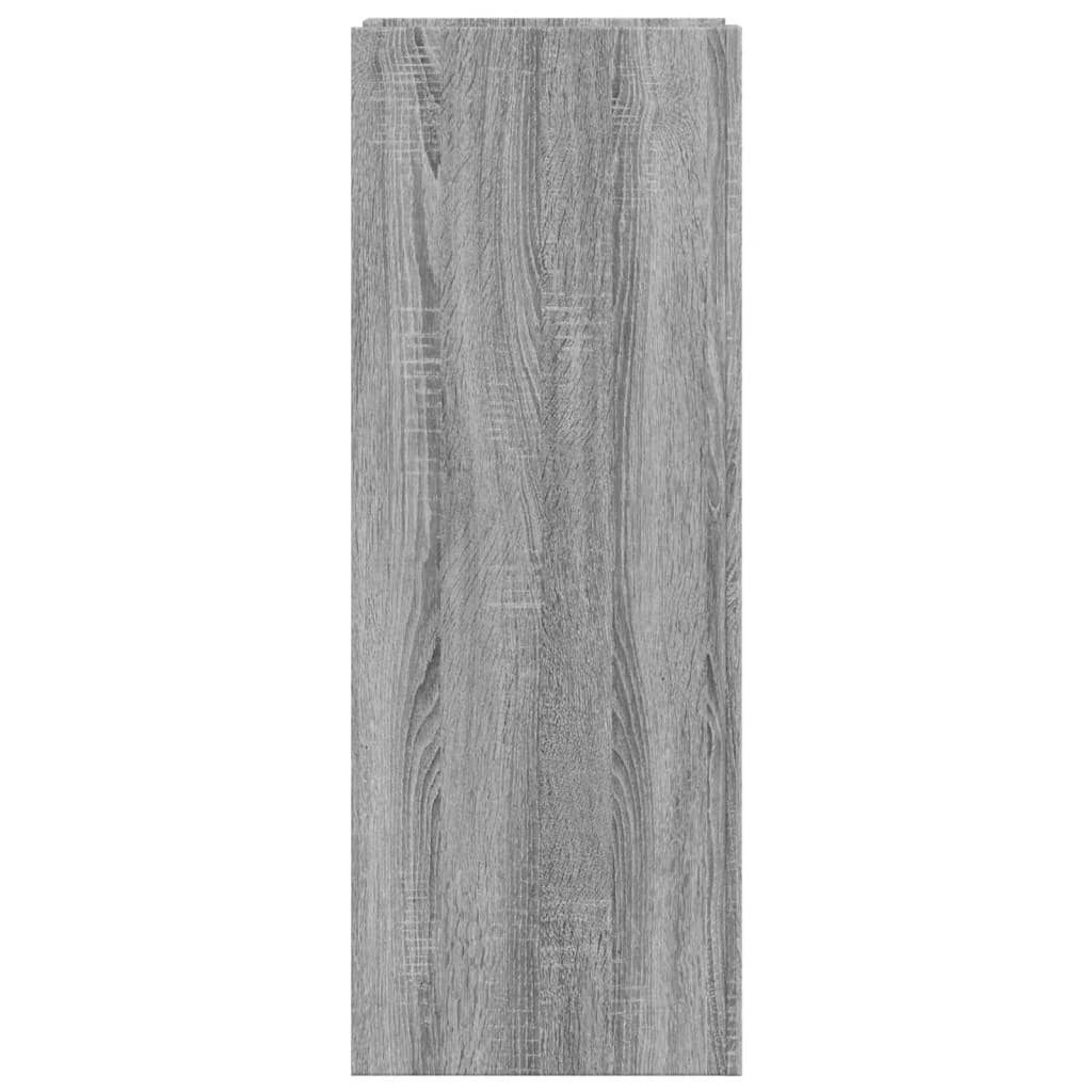 vidaXL Shoe Cabinet Grey Sonoma 52x37.5x100 cm Engineered Wood 5