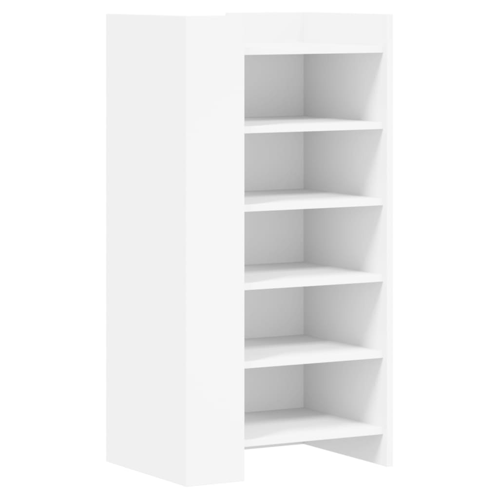 vidaXL Shoe Cabinet White 52x37.5x100 cm Engineered Wood 6