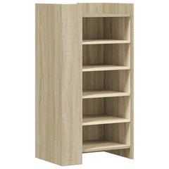 vidaXL Shoe Cabinet Sonoma Oak 52x37.5x100 cm Engineered Wood 2