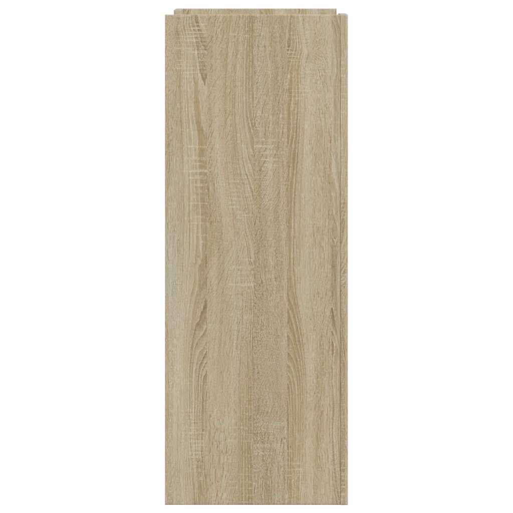 vidaXL Shoe Cabinet Sonoma Oak 52x37.5x100 cm Engineered Wood 5