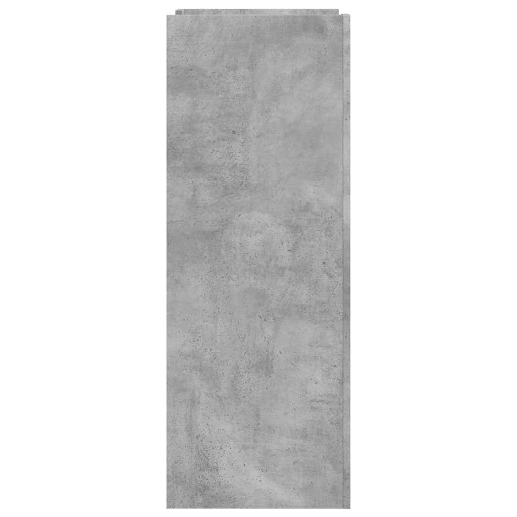 vidaXL Shoe Cabinet Concrete Grey 52x37.5x100 cm Engineered Wood 5