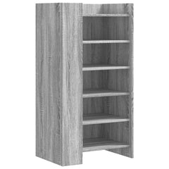 vidaXL Shoe Cabinet Grey Sonoma 52x37.5x100 cm Engineered Wood 2