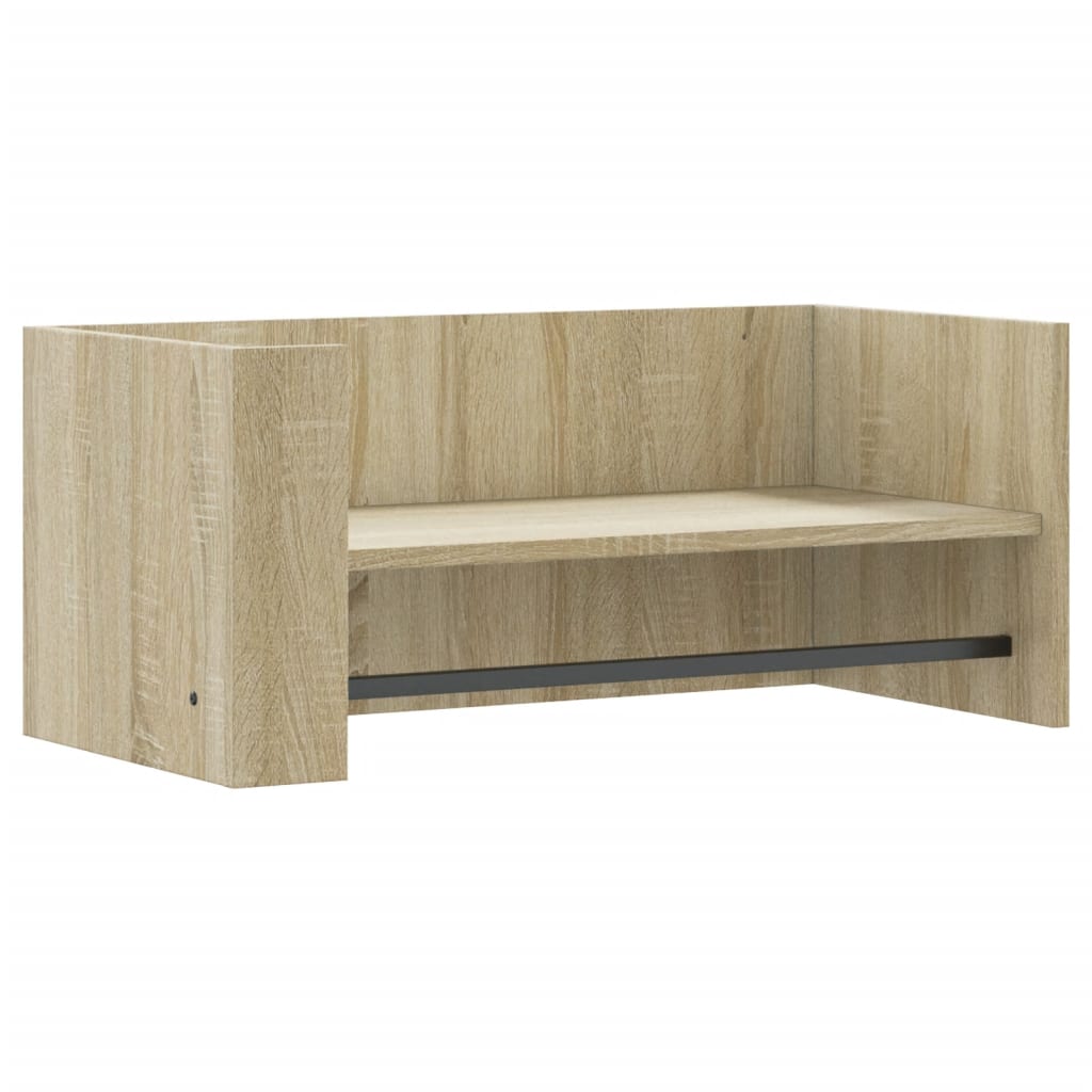 vidaXL Wall Shelf Sonoma Oak 70.5x35x30.5 cm Engineered Wood 2