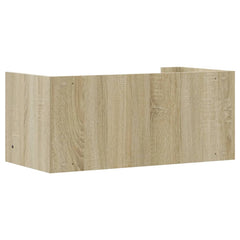 vidaXL Wall Shelf Sonoma Oak 70.5x35x30.5 cm Engineered Wood 6